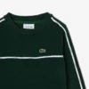 Fleece-sweatshirt med logo-striper for gutter