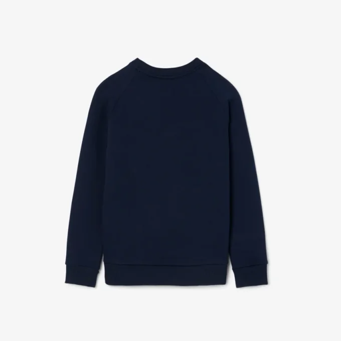 Fleece-sweatshirt med monogramtrykk for gutter