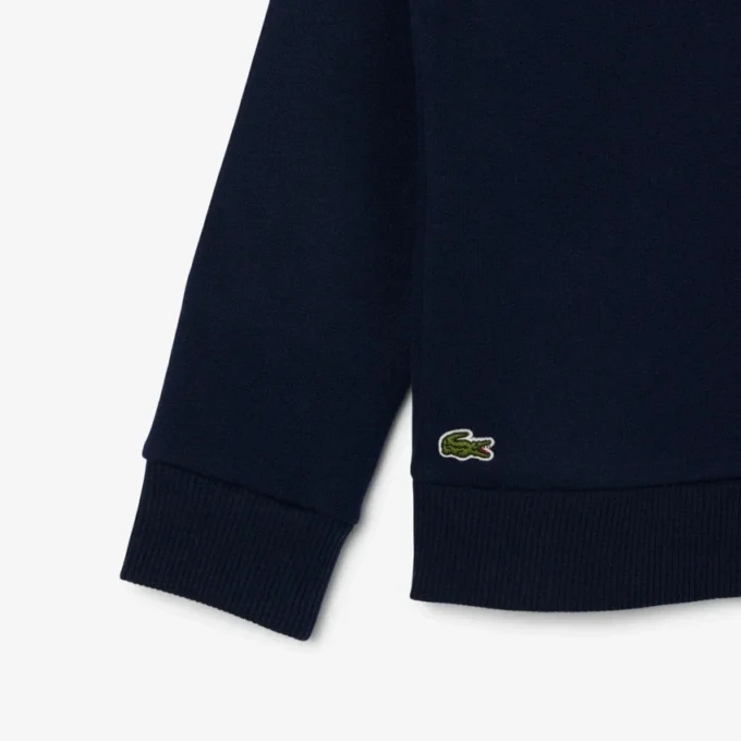 Fleece-sweatshirt med monogramtrykk for gutter