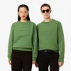Fleece-sweatshirt med preg