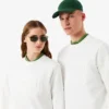Fleece-sweatshirt med preg