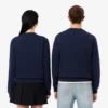 Fleece-sweatshirt med preg
