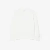 Fleece-sweatshirt med preg