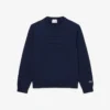 Fleece-sweatshirt med preg