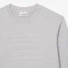 Fleece-sweatshirt med preg