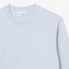 Fleece-sweatshirt med preg