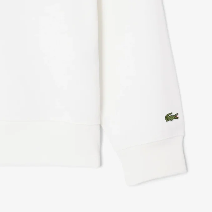 Fleece-sweatshirt med preg