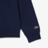 Fleece-sweatshirt med preg
