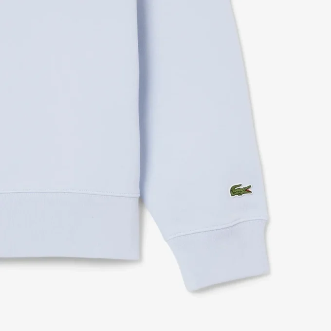 Fleece-sweatshirt med preg