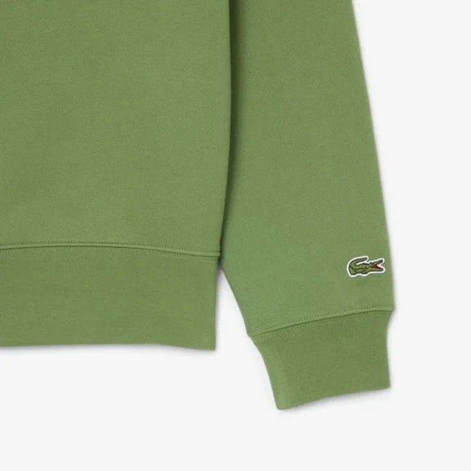 Fleece-sweatshirt med preg