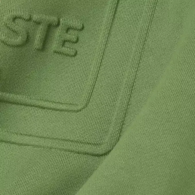 Fleece-sweatshirt med preg