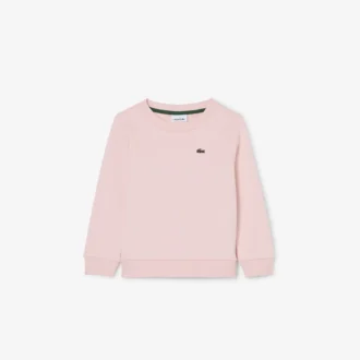 Fleece-sweatshirt med rund hals for barn