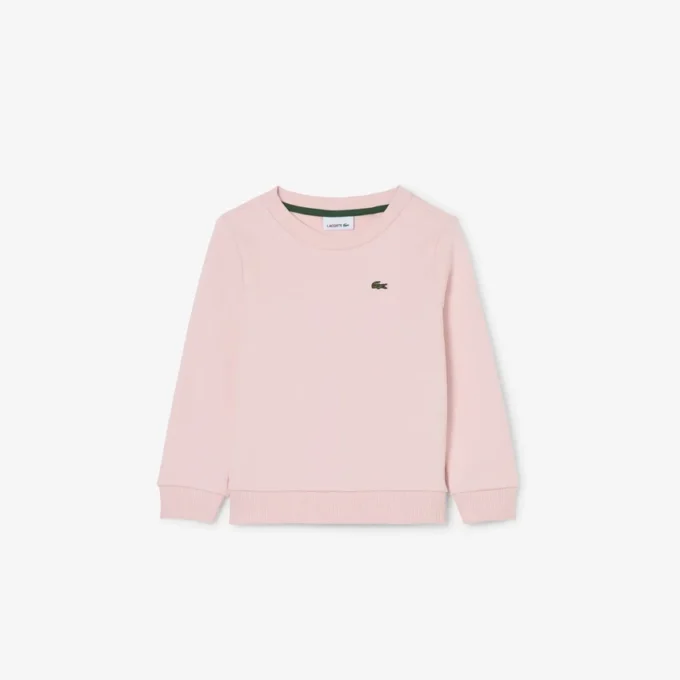 Fleece-sweatshirt med rund hals for barn
