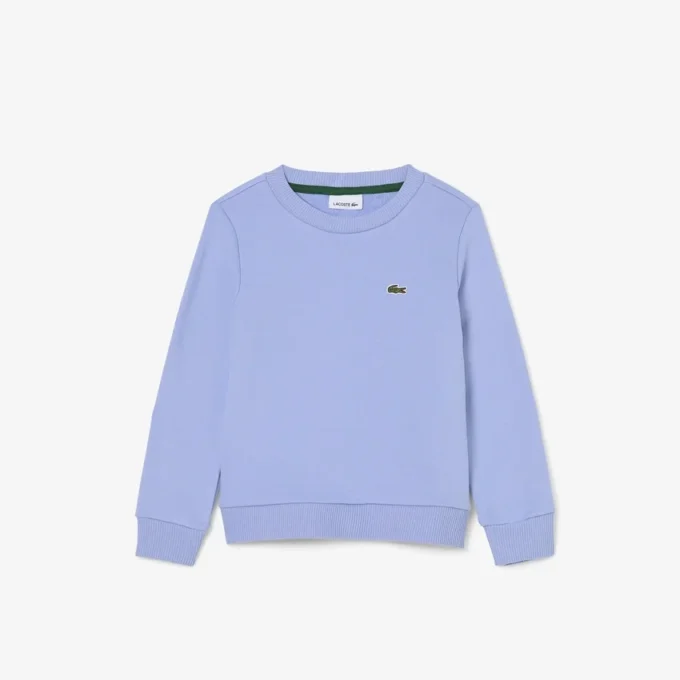 Fleece-sweatshirt med rund hals for barn