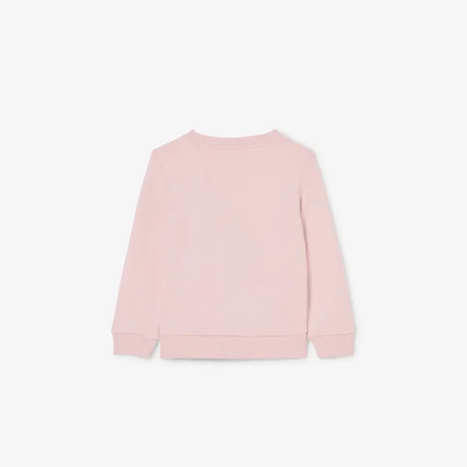 Fleece-sweatshirt med rund hals for barn