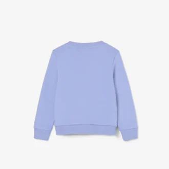 Fleece-sweatshirt med rund hals for barn