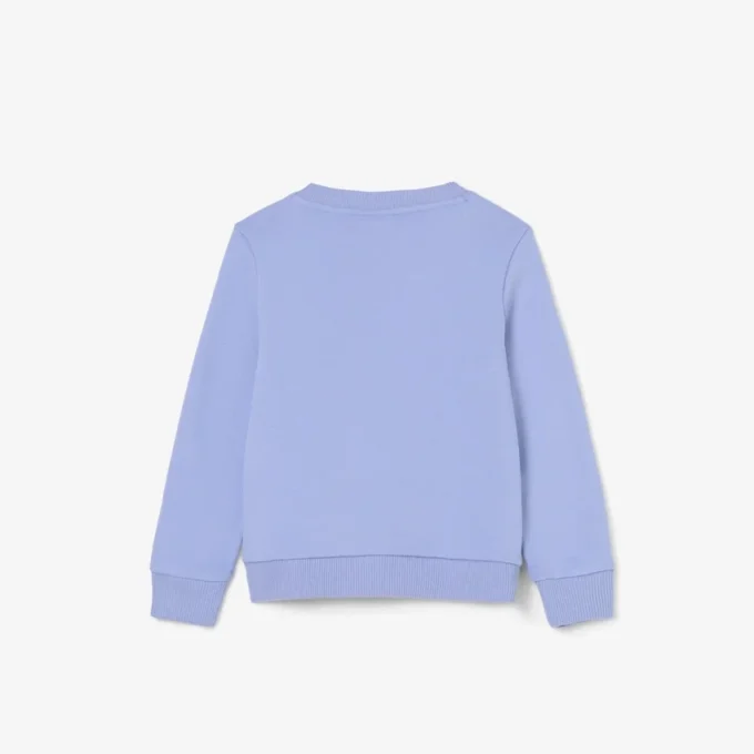 Fleece-sweatshirt med rund hals for barn