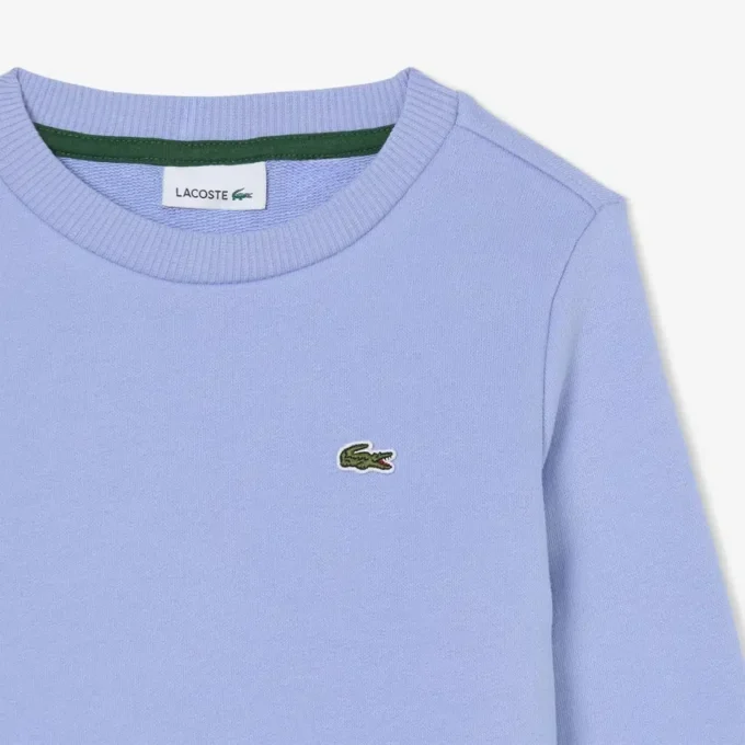 Fleece-sweatshirt med rund hals for barn