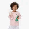 Fleece-sweatshirt med rund hals for barn