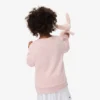 Fleece-sweatshirt med rund hals for barn