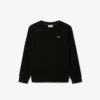 Fleece-sweatshirt med rund hals for jenter