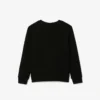 Fleece-sweatshirt med rund hals for jenter