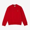 Fleece-sweatshirt med rund hals for menn