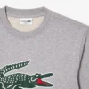 Fleece-sweatshirt med rund hals for menn