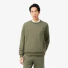 Fleece-sweatshirt med stripet bånd