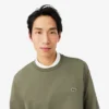 Fleece-sweatshirt med stripet bånd