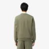 Fleece-sweatshirt med stripet bånd