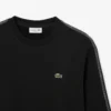 Fleece-sweatshirt med stripet bånd