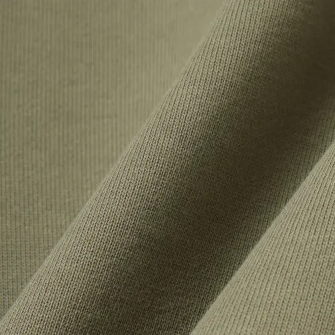 Fleece-sweatshirt med stripet bånd