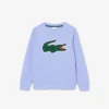 Fleece-sweatshirt med trykk for barn