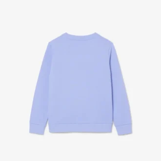 Fleece-sweatshirt med trykk for barn