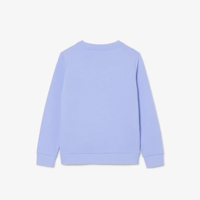 Fleece-sweatshirt med trykk for barn