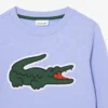 Fleece-sweatshirt med trykk for barn