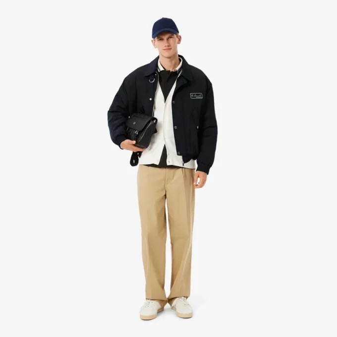 Fluid Rib Knit Cardigan for menn