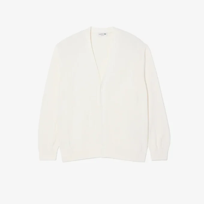 Fluid Rib Knit Cardigan for menn