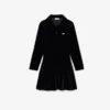 Glanset stretch-velour-pologensere for jenter