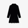 Glanset stretch-velour-pologensere for jenter
