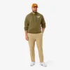 Golf-hettegenser i fleece med trykk for menn