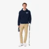 Golf-hettegenser i fleece med trykk for menn
