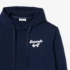 Golf-hettegenser i fleece med trykk for menn