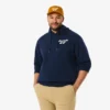 Golf-hettegenser i fleece med trykk for menn