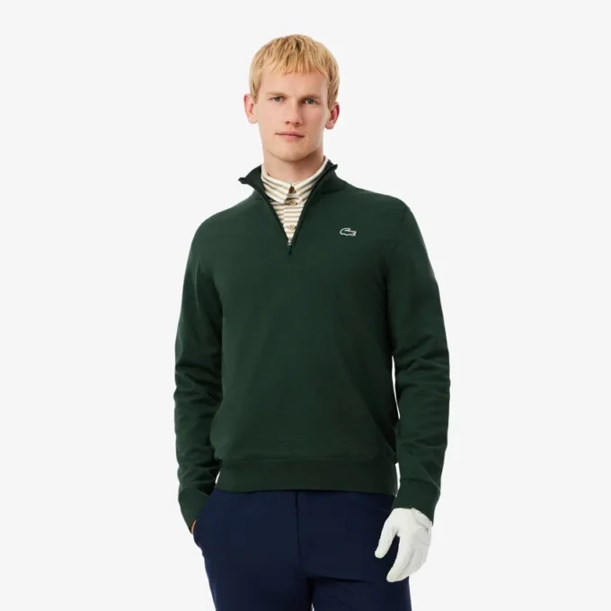 Golf-vindjakke med kvart glidelås for menn