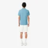 Grafisk printet bomullsfleece-shorts for menn