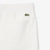 Grafisk printet bomullsfleece-shorts for menn