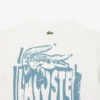 Grafisk T-skjorte i bomullsjersey for menn