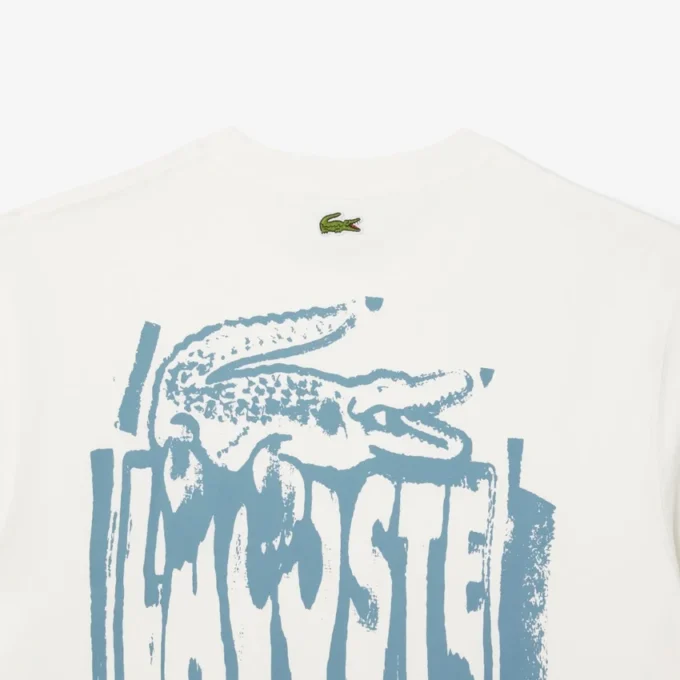 Grafisk T-skjorte i bomullsjersey for menn